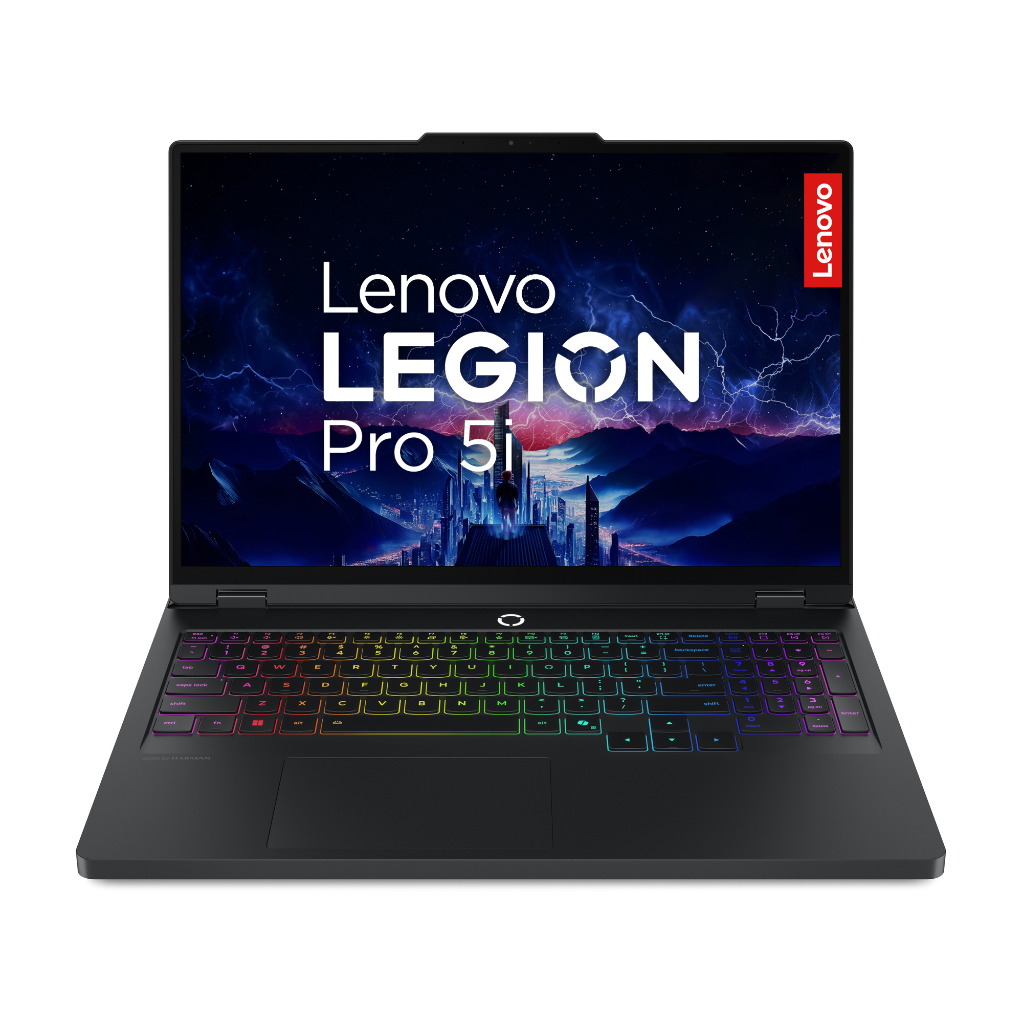 Lenovo Legion | Notebook Gaming Pro 5 | Display 16.0'' WQXGA (2560x1600) OLED | Processore Intel Ultra 9 27HX | Memoria | Memoria | Scheda Grafica NVIDIA RTX 5070ti | Sistema Operativo Windows 11 Home | ECLIPSE_BLACK | Caricatore incluso